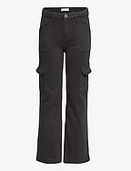 Flared cargo trousers - CHARCOAL