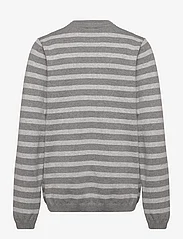 Mango - Striped knit sweater - tröjor - grey - 1