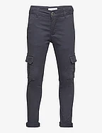 Cotton cargo trousers - NAVY