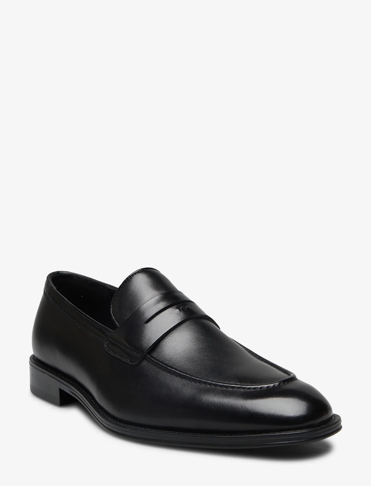 Mango - Aged-leather loafers - laksko - black - 0