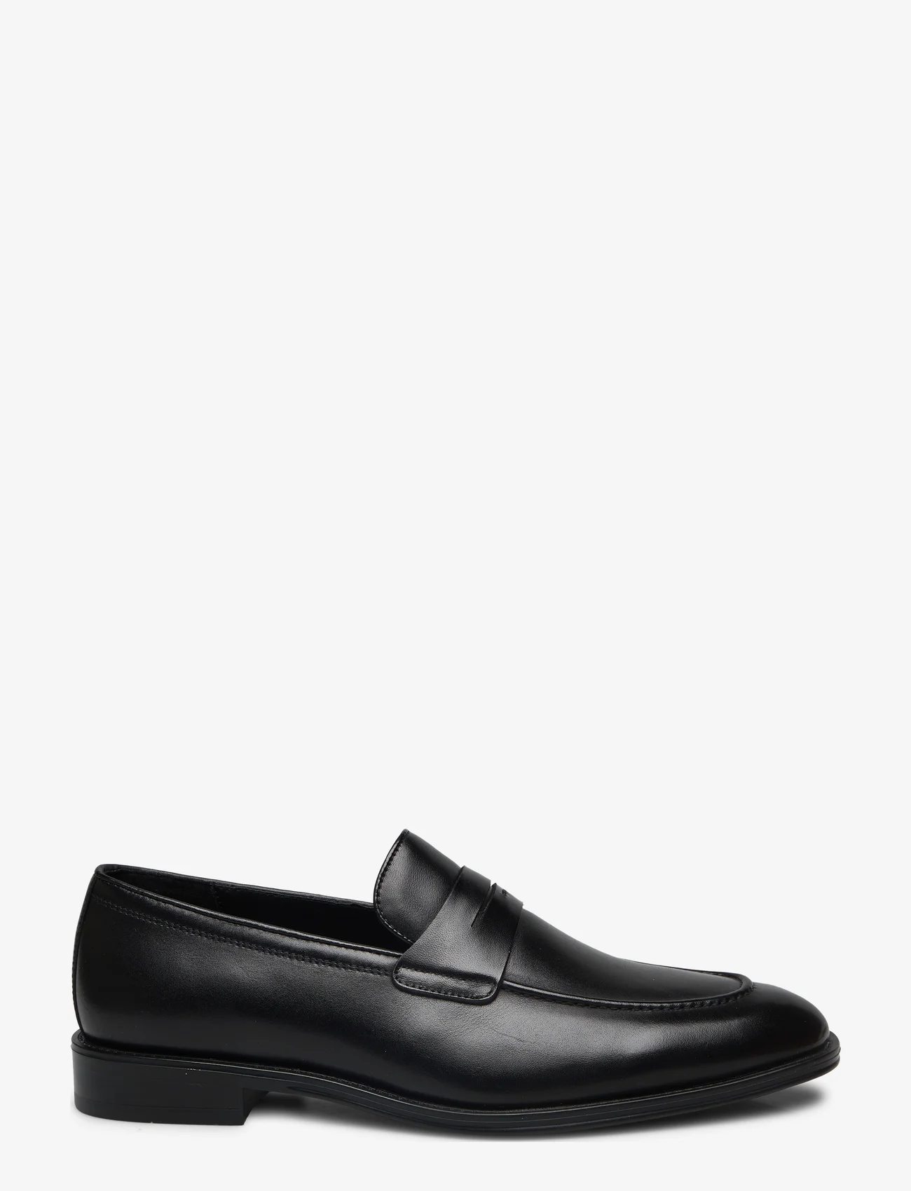 Mango - Aged-leather loafers - lackskor - black - 1