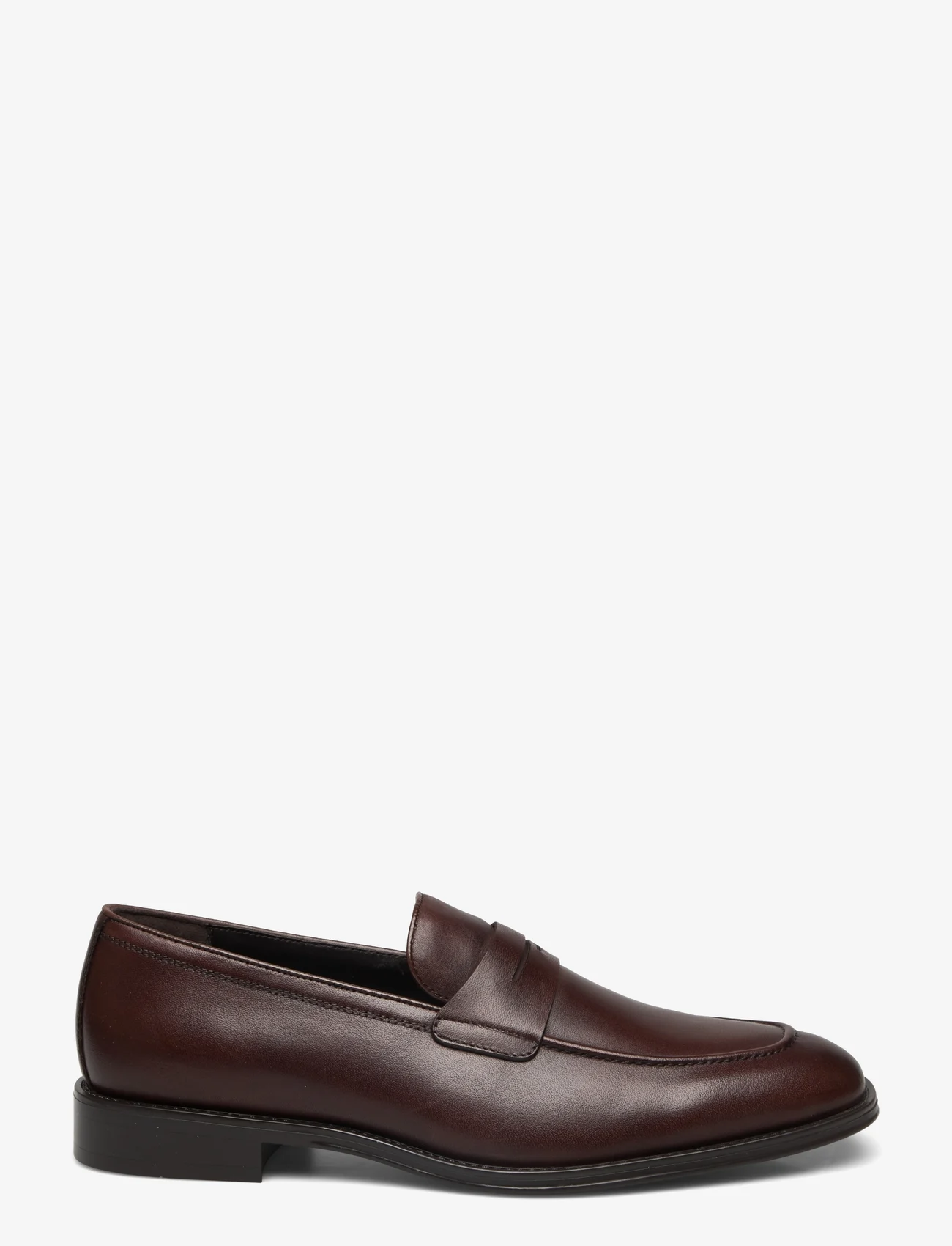 Mango - Aged-leather loafers - laksko - brown - 1
