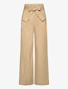Paperbag trousers with belt, Mango