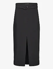 Mango - Skirt with slit and belt - kynähameet - black - 0