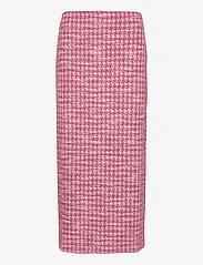 Mango - Houndstooth tweed skirt - midi kjolar - pink - 0