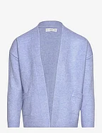 Knit long cardigan - LT-PASTEL BLUE