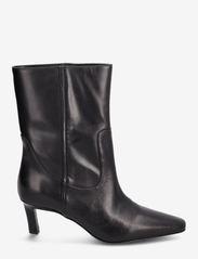 Mango - Leather boots with kitten heels - høye hæler - black - 1