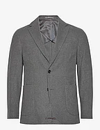 Slim fit flecked wool blazer - GREY