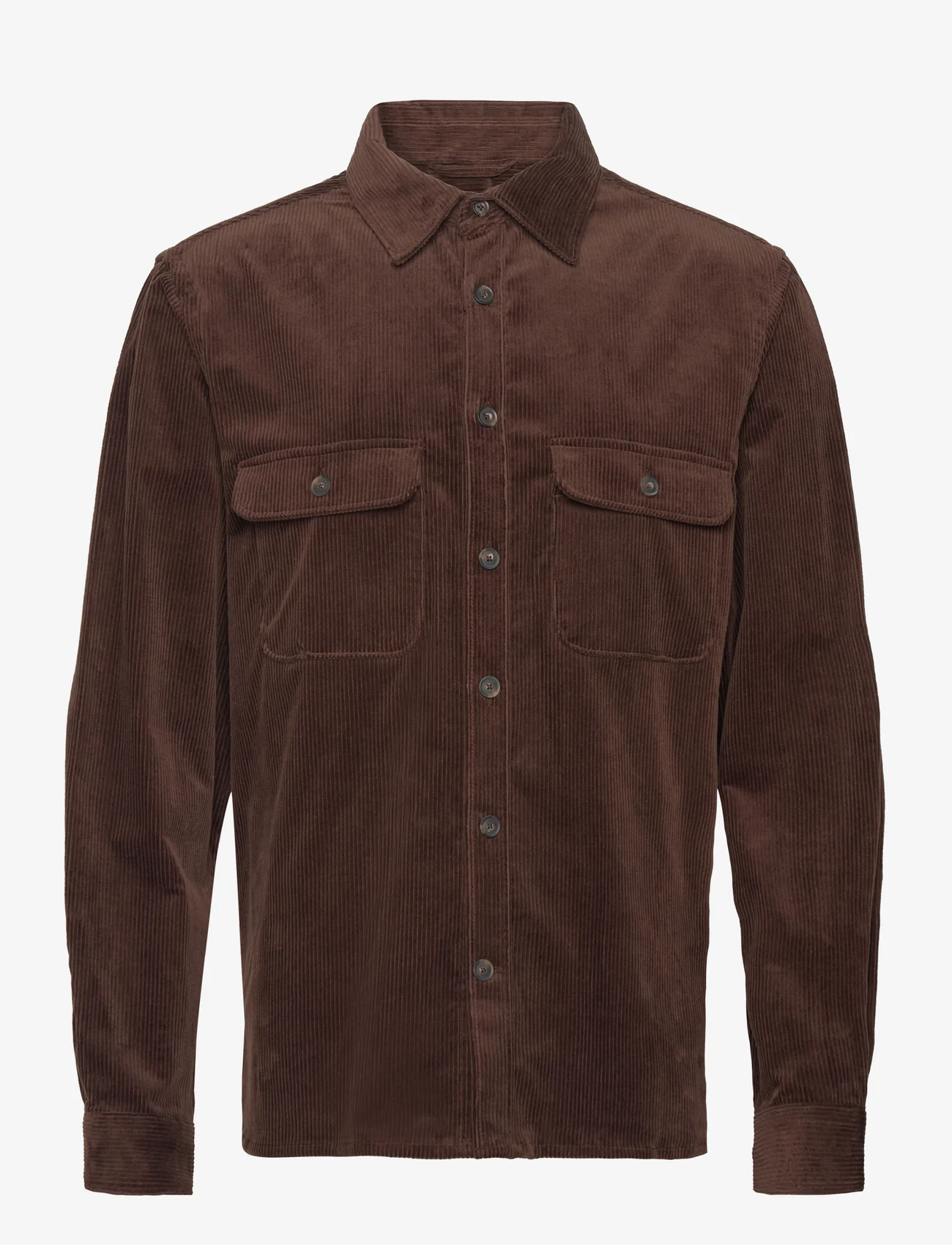 Mango - Corduroy pockets overshirt - män - brown - 0