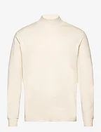 Perkins neck long-sleeved t-shirt - LIGHT BEIGE