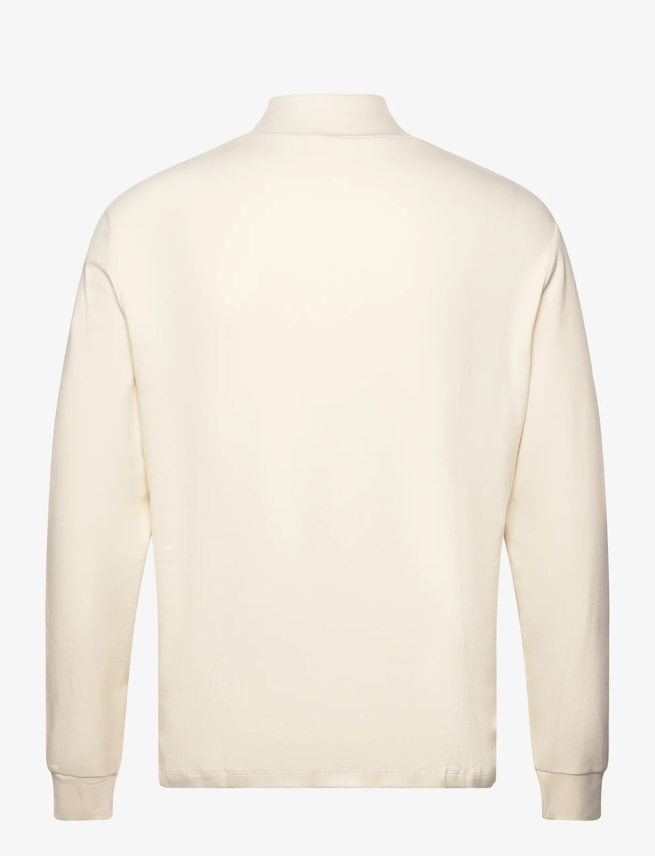 Mango - Perkins neck long-sleeved t-shirt - laveste priser - light beige - 1