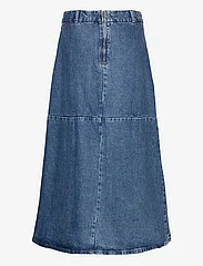 Mango - A-line denim skirt - jeanskjolar - open blue - 1