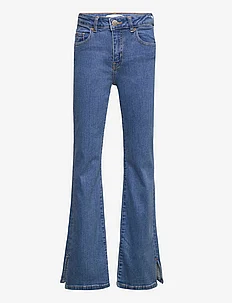 Flared jeans with slits, Mango