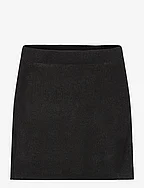 Knitted miniskirt - BLACK