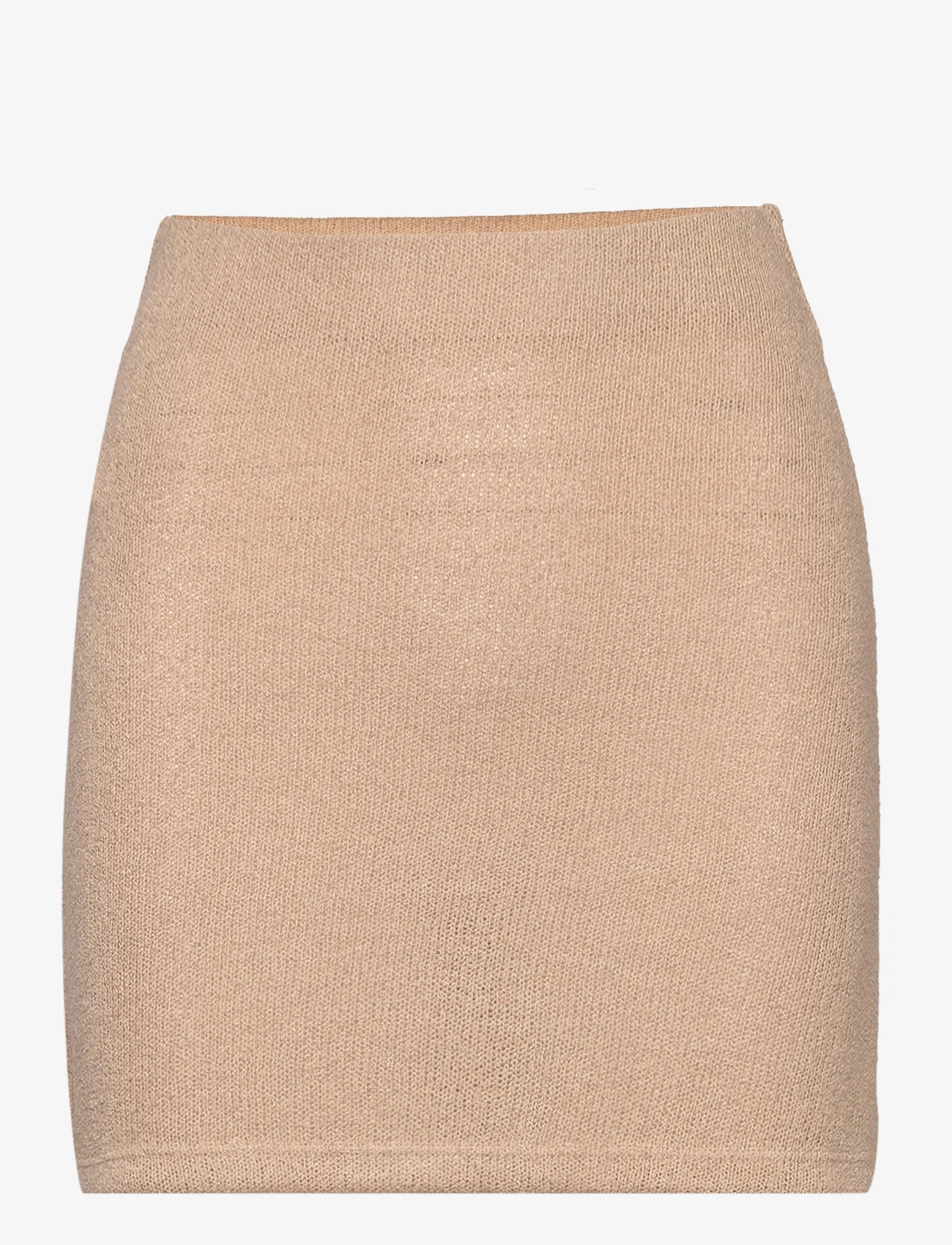 Mango - Knitted miniskirt - strikkede nederdele - lt pastel brown - 0