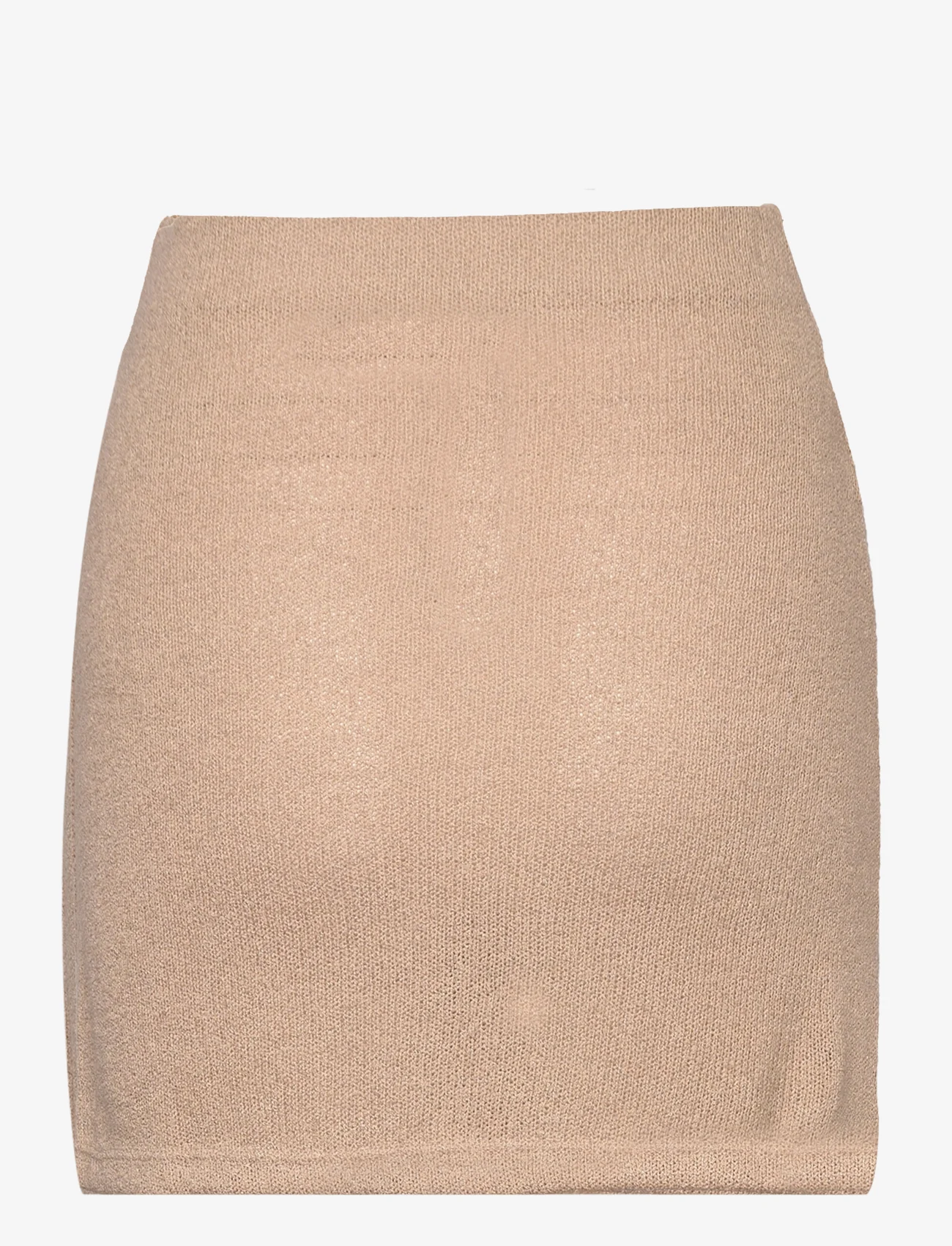 Mango - Knitted miniskirt - strikkede nederdele - lt pastel brown - 1