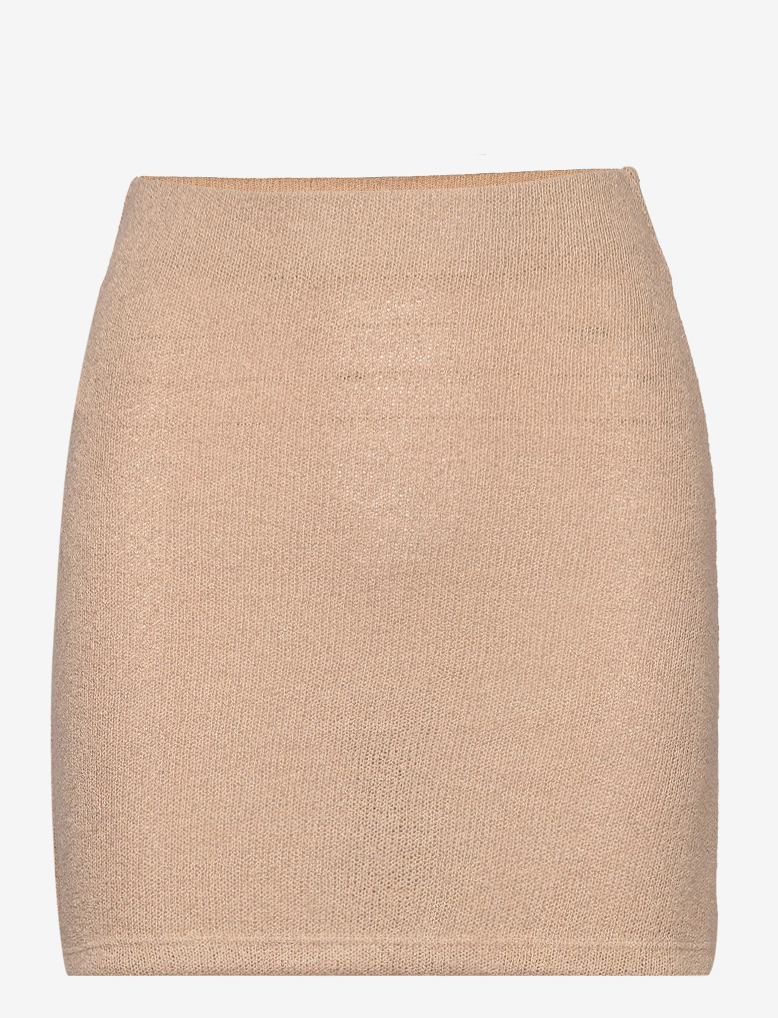Mango - Knitted miniskirt - neulehameet - lt pastel brown - 0