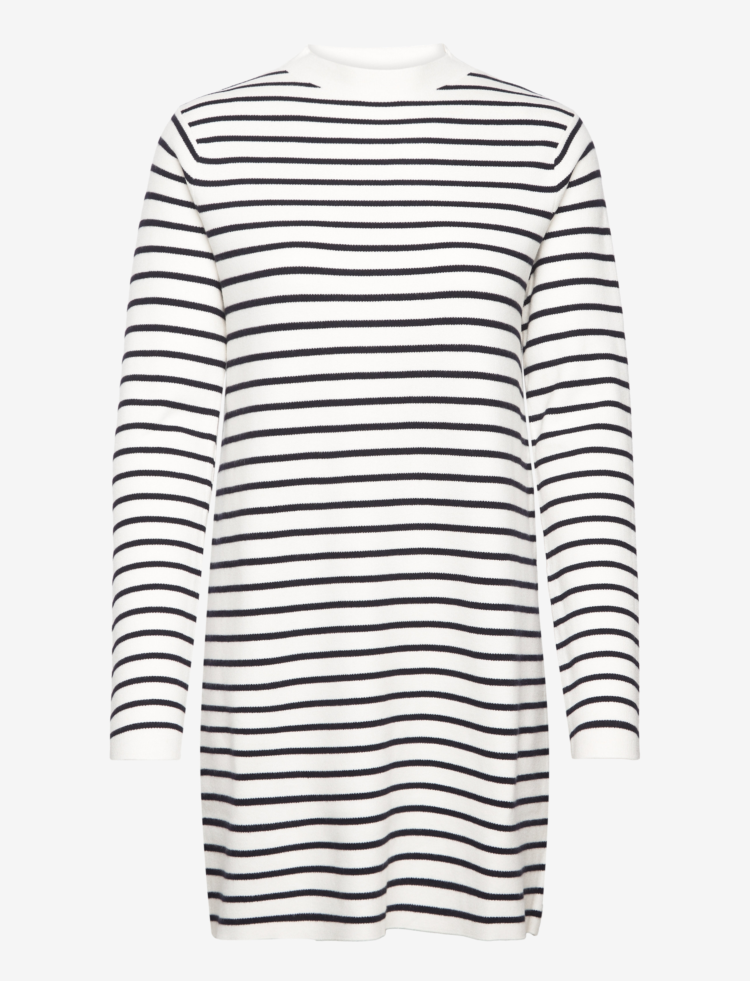 Mango Striped jersey dress - Sweatshirtkjoler - LIGHT BEIGE / white
