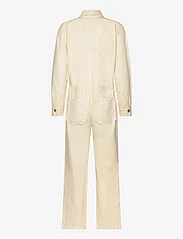 Mango - Denim zipper jumpsuit - buksedragter - light beige - 1