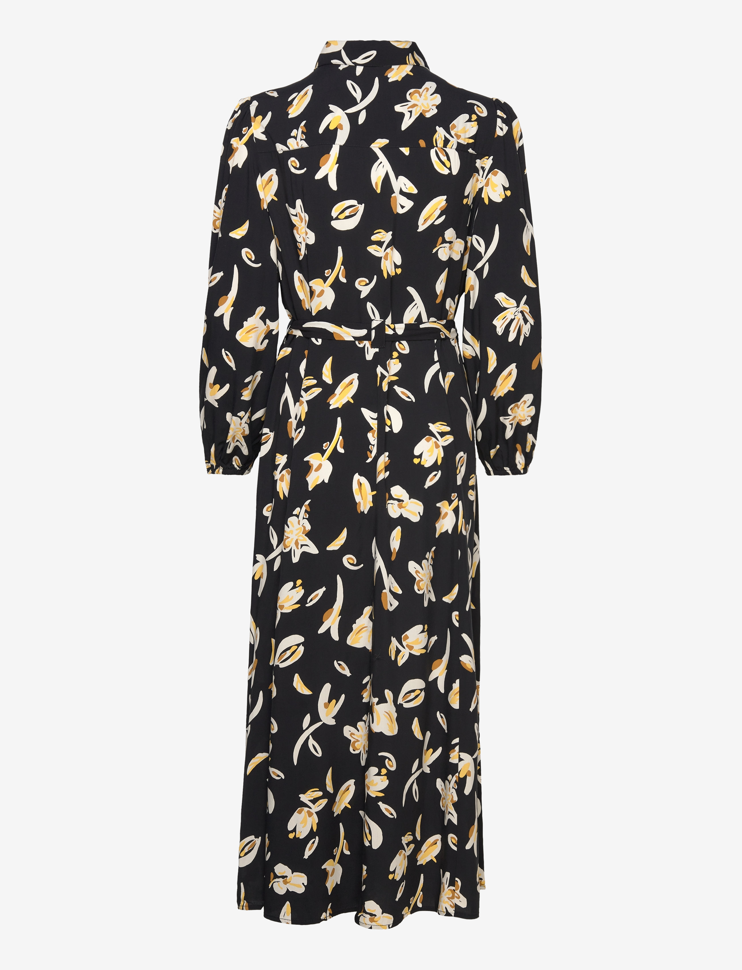 Mango - Printed shirt dress - maxikleider - black - 1