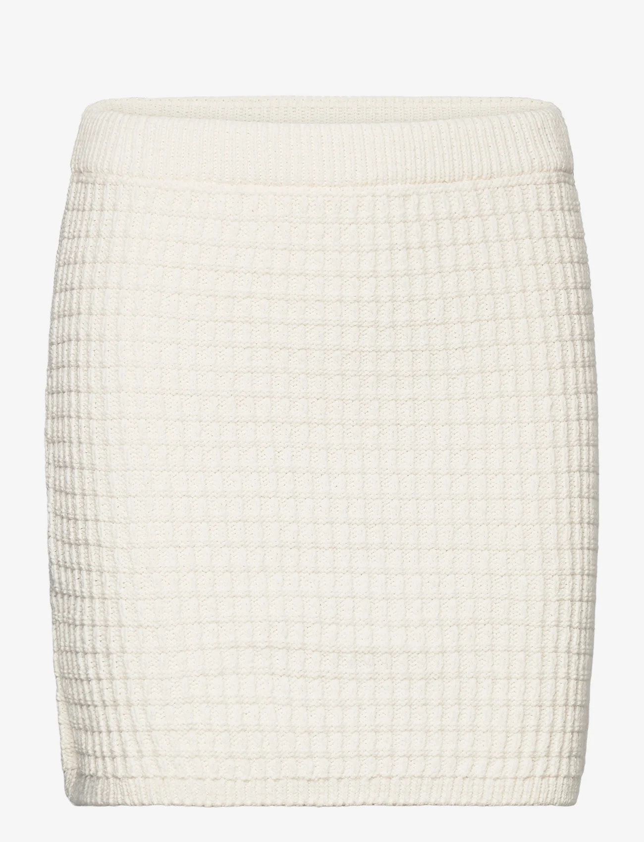 Mango - Knitted miniskirt - strikkede nederdele - natural white - 0