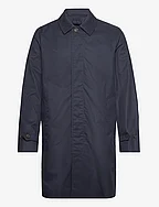 Water-repellent cotton trench coat - NAVY