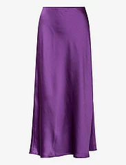 Mango - Midi satin skirt - satinnederdele - medium purple - 0