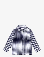 Mango - Slim-fit check shirt - langermede skjorter - lt-pastel blue - 0