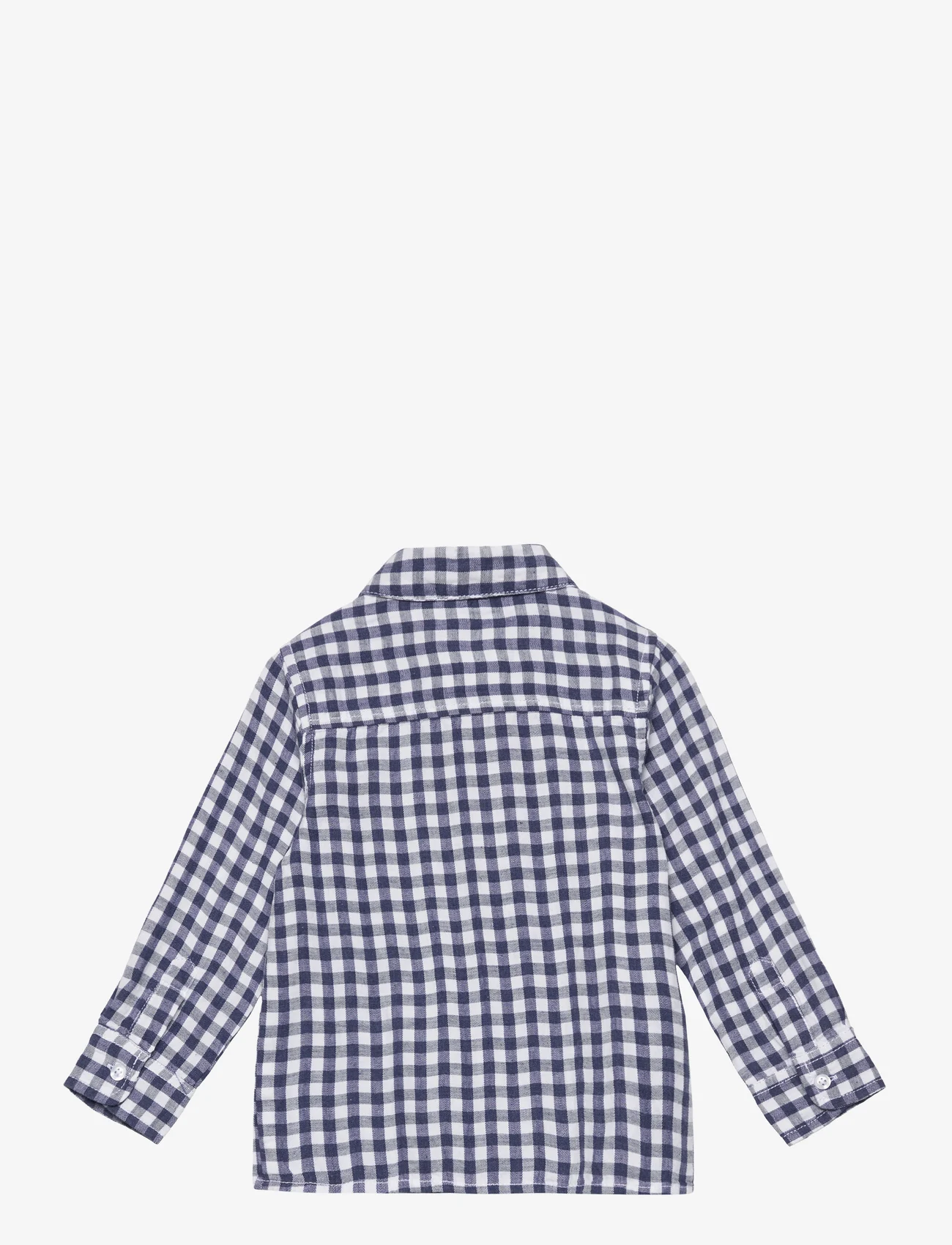 Mango - Slim-fit check shirt - langermede skjorter - lt-pastel blue - 1
