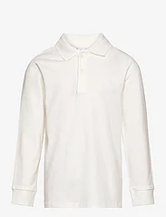 Mango - Long sleeves cotton polo - poloskjorter - natural white - 0