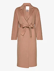 Mango - Belt handmade coat - pitkät talvitakit - medium brown - 0