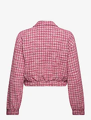 Mango - Houndstooth tweed jacket - vårjakker - pink - 1