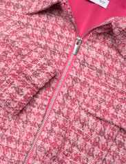Mango - Houndstooth tweed jacket - vårjakker - pink - 2
