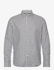 Mango - Gingham check cotton shirt - casual skjortor - grey - 0