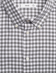 Mango - Gingham check cotton shirt - laveste priser - grey - 2