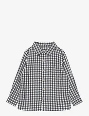 Mango - Regular-fit check shirt - langermede skjorter - medium grey - 0