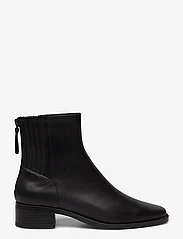 Mango - Leather ankle boots with ankle zip closure - høye hæler - black - 4
