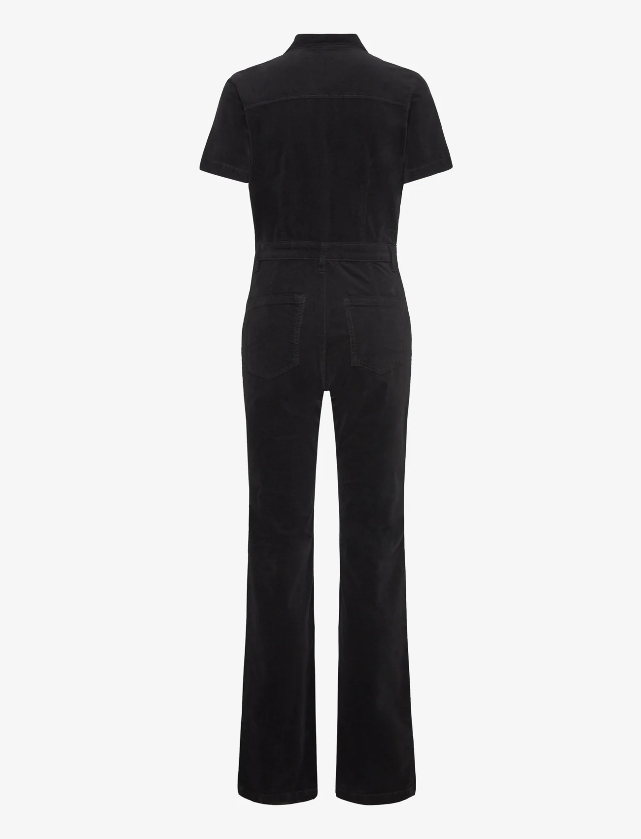 Mango - Corduroy jumpsuit with zip - kvinder - black - 1
