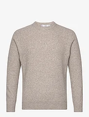 Mango - Ribbed knit sweater - rund hals - lt pastel brown - 0
