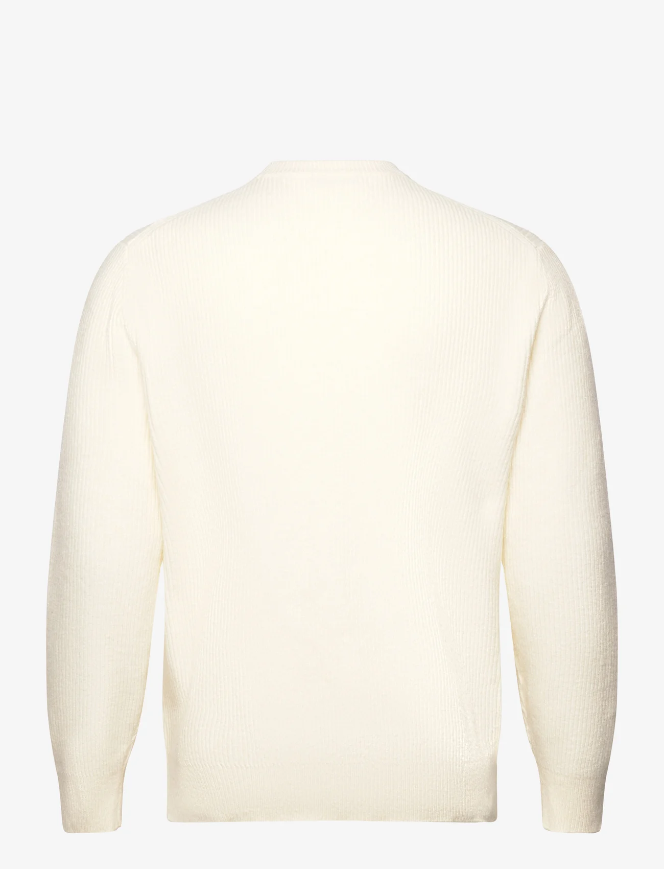 Mango - Ribbed knit sweater - strik med rund hals - natural white - 1