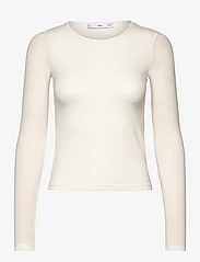 Mango - Round neck knit t-shirt - laveste priser - light beige - 0