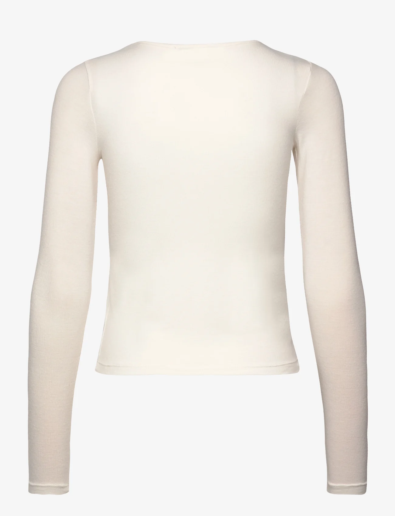 Mango - Round neck knit t-shirt - laveste priser - light beige - 1