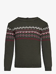 Mango - Knit cotton sweater - neulepuserot - dark green - 0