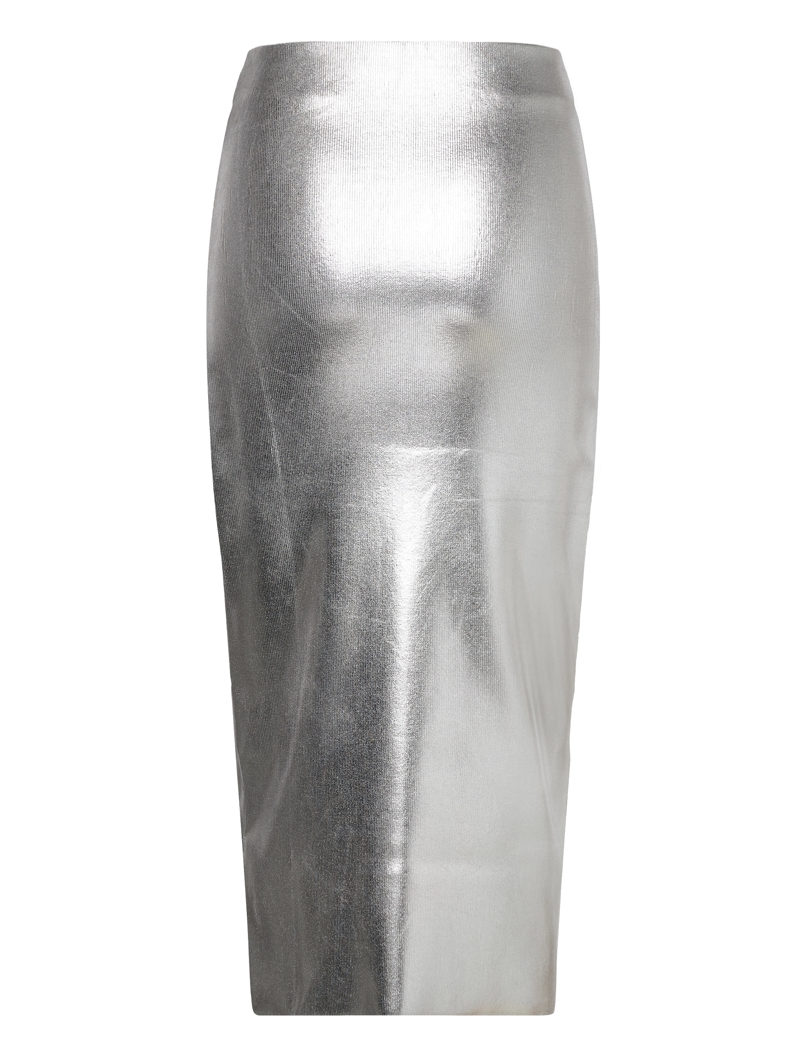 Mango - Metallic midi skirt - midi nederdele - silver - 1