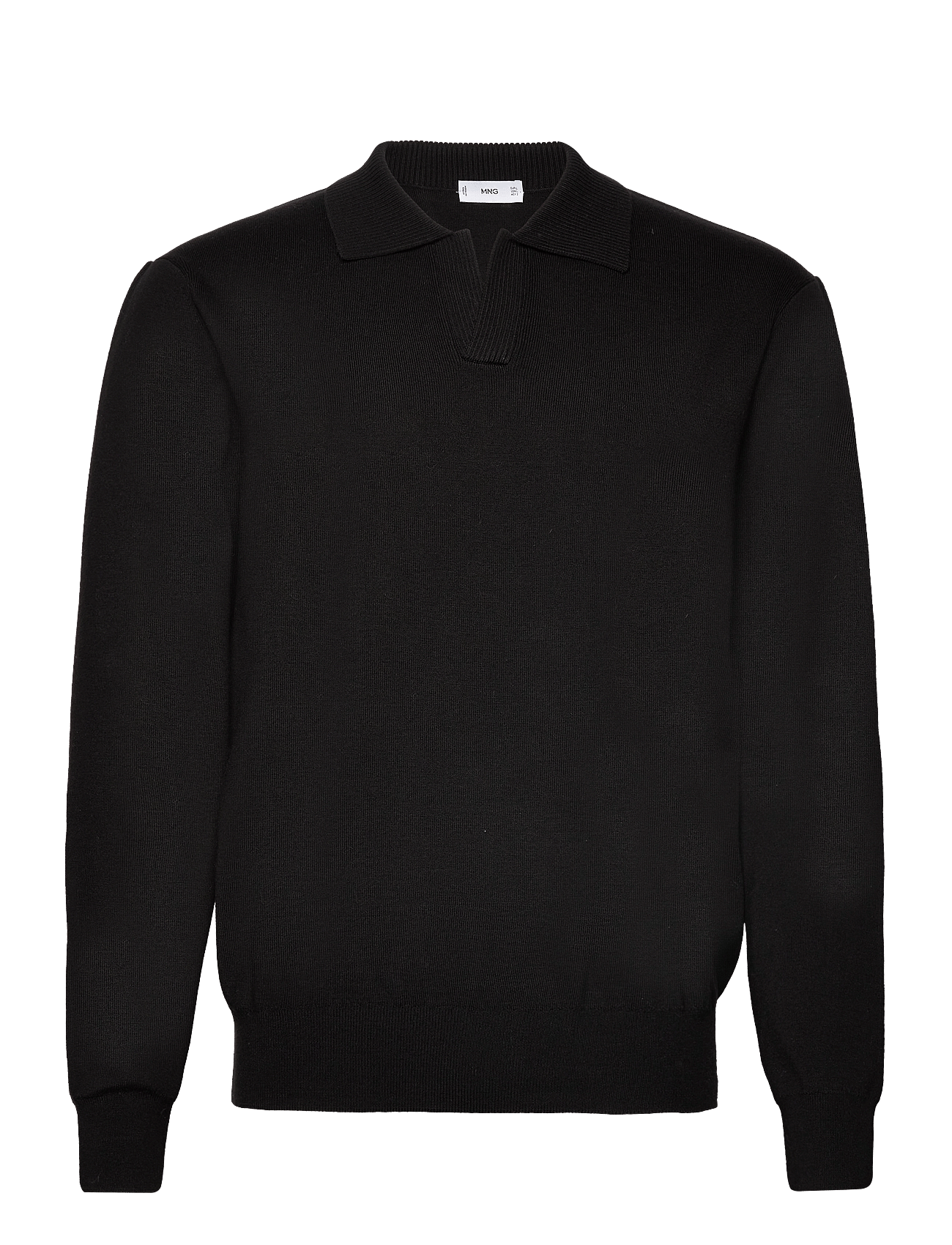 Polo collar wool sweater