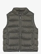 Quilted gilet - BEIGE - KHAKI