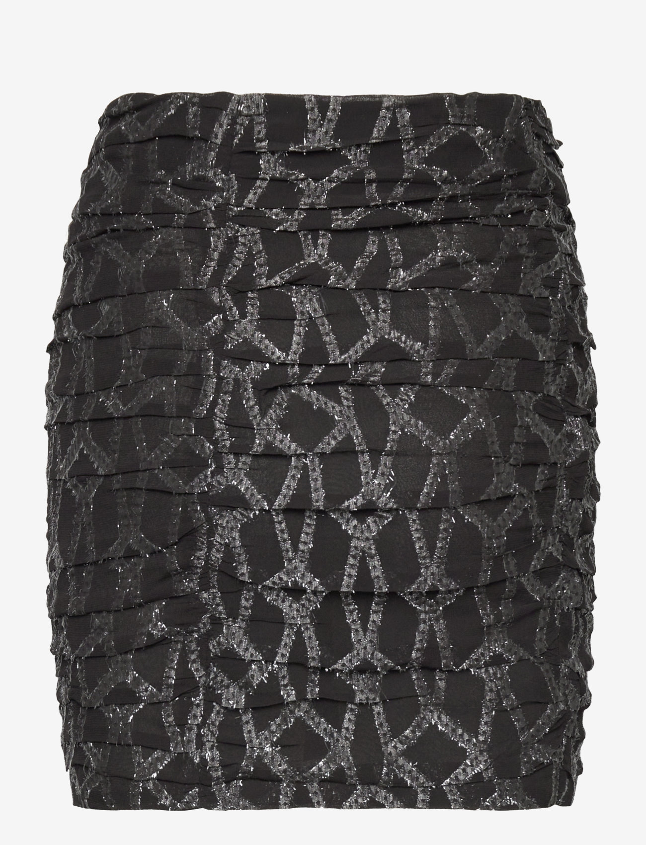 Mango - Ruched lurex skirt - laveste priser - black - 1