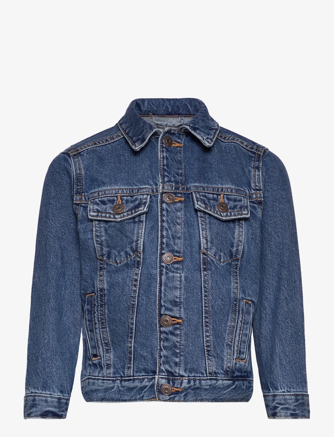 Mango - Pocketed denim jacket - alhaisimmat hinnat - open blue - 0