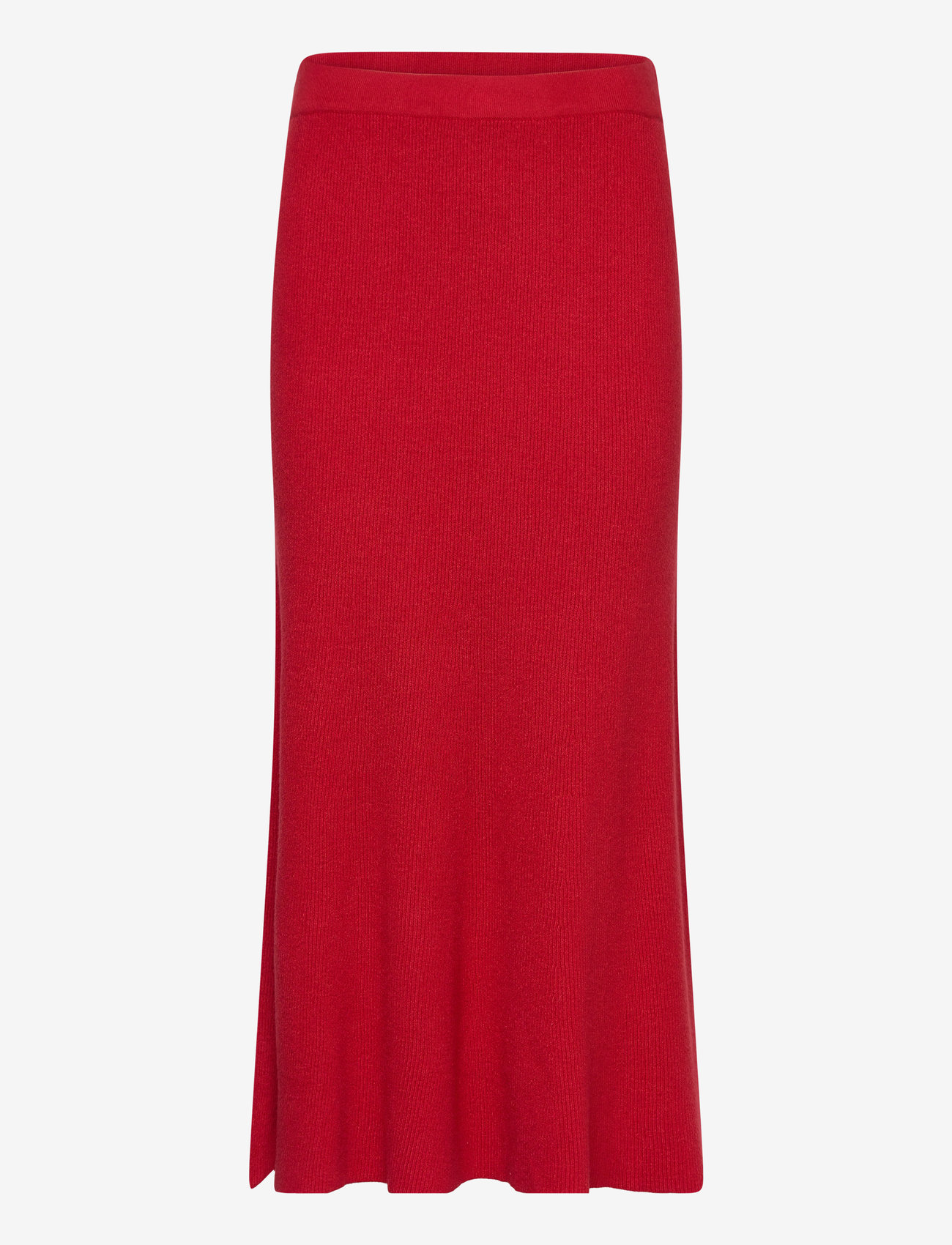 Mango - Ribbed midi skirt - strickröcke - red - 0