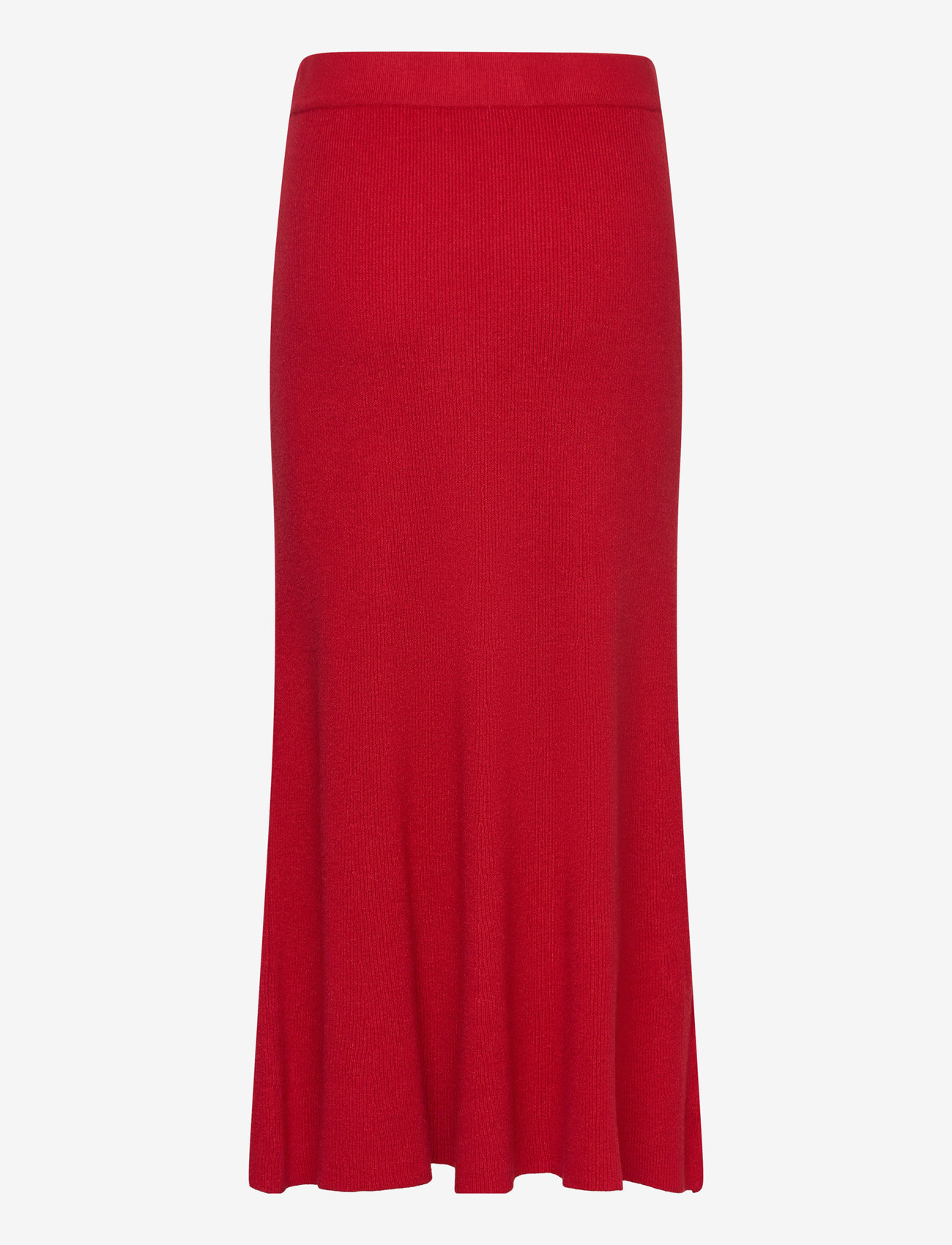 Mango - Ribbed midi skirt - strickröcke - red - 1
